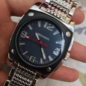 Mens silver request watch
